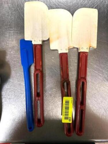 ASSORTED RUBBER SCRAPERS