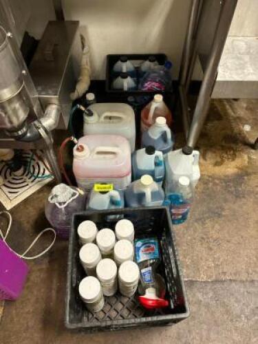 ASSORTED CLEANING CHEMICALS