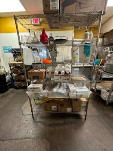 WIRE SHELVING UNIT