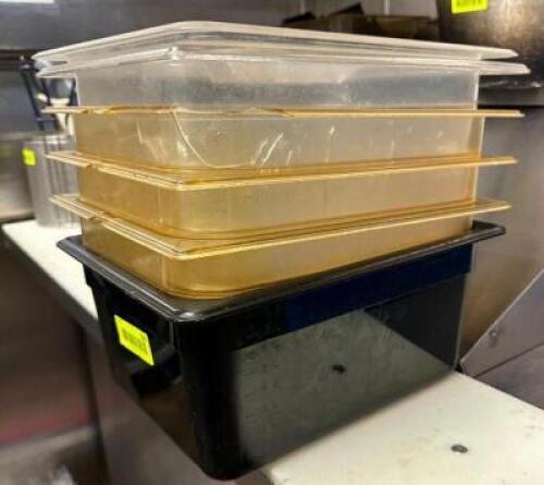 (5)- 1/2 SIZE PLASTIC INSERTS