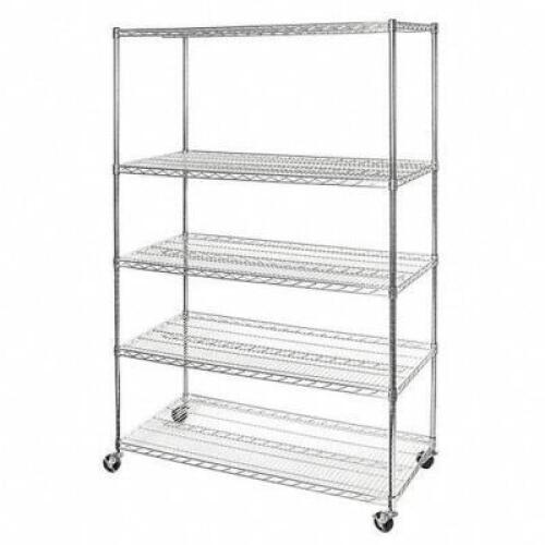 (2) STEELWIRE SHELV, ULTRADURABLE, 5-TIER, NSF