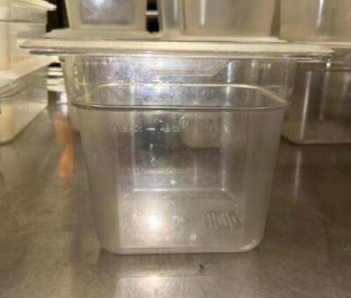(13)- 1/6TH SIZE PLASTIC INSERTS WITH LIDS