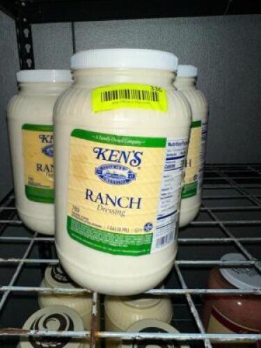 (5)- 1 GALLON JUGS OF RANCH DRESSING