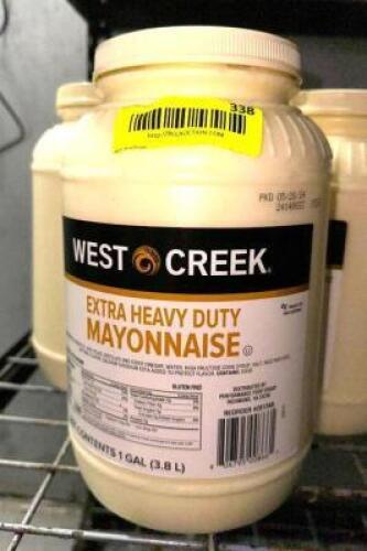 (5)- 1 GALLON JUGS OF MAYONNAISE