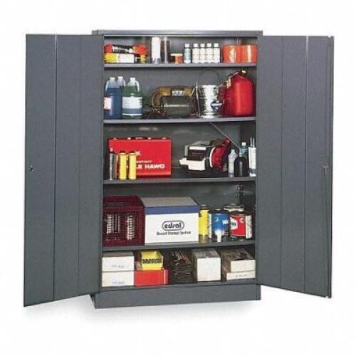 (5) COMMERCIAL STORAGE CABINET, GRAY, 78 IN H X 48 IN W X 18 IN D, UNASSEMBLED