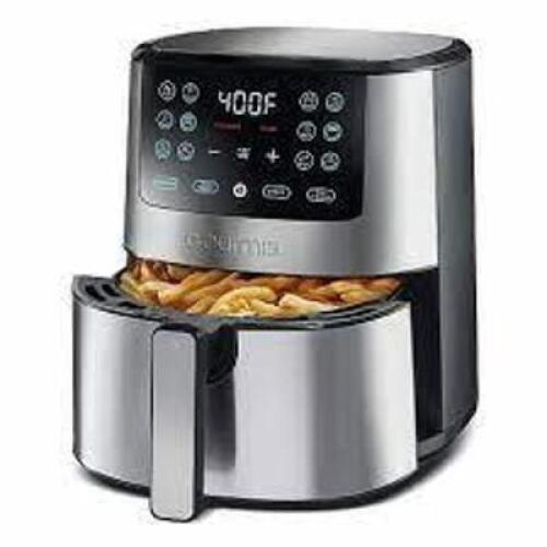 4-QUART DIGITAL AIR FRYER WITH GUIDED COOKING, EASY CLEAN, STAINLESS STEEL