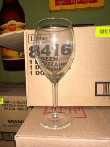 (12) - CT. BOX OF WINE GLASSES
