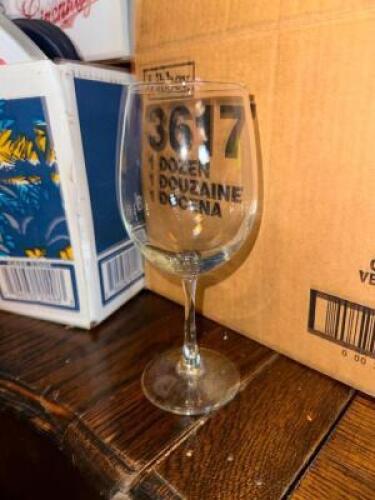 (12) - CT. BOX OF WINE GLASSES
