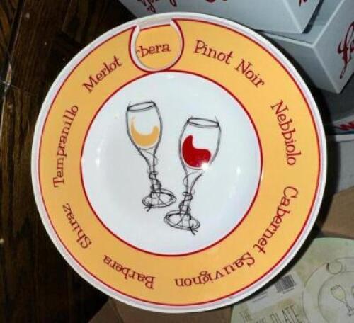 (7) - SETS OF CANEROS COLLECTION 8" WINE PLATES