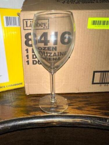 (12) - CT. BOX OF WINE GLASSES