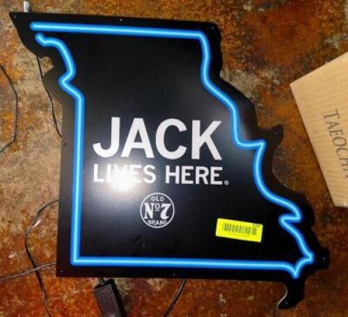 LIGHT UP JACK LIVES HERE MISSOURI STATE OUTLINE SIGN