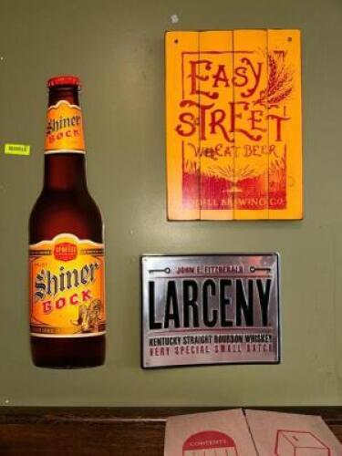 (3) - LIQUOR WALL DECORATIONS