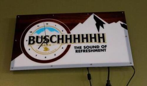 BUSCHHH LIGHT UP WALL CLOCK