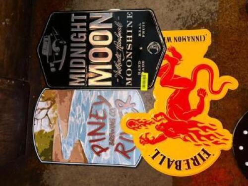 (3) - LIQUOR WALL DECORATIONS