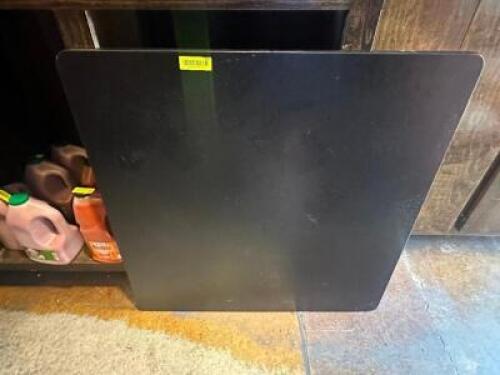 36" X 36" BLACK COMPOSITE TABLE TOP