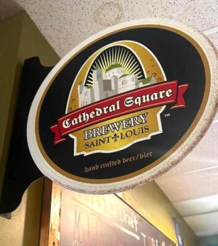 CATHEDRAL SQUARE BAR SIGN WALL MOUNT