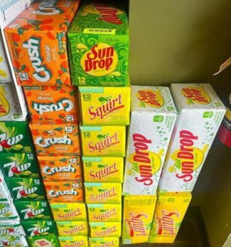 (20) 12 PACK OF CANS ASSORTED SODA.