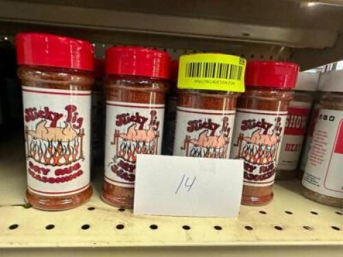 (14) ASSORTED JARS OF SEASONINGS