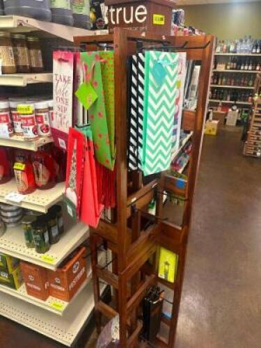 BOTTLE BAG SALES DISPLAY AND CONTENTS