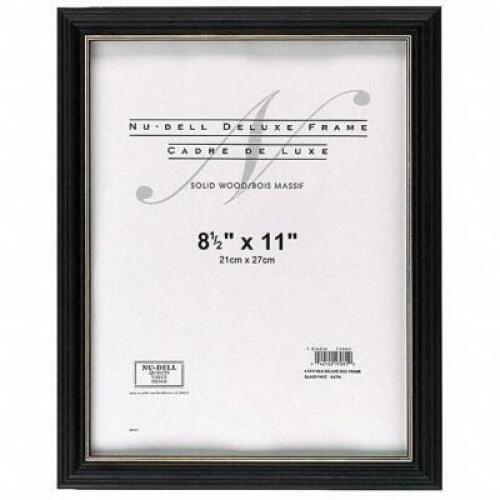(6) DELUXE DOCUMENT FRAME 8.5X11 BLACK