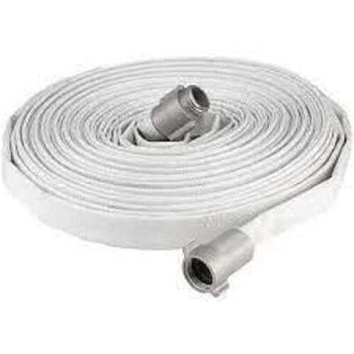FOREST LITE SINGLE JACKET HOSE - 1.5" X 100', WHITE, NPSH THREAD