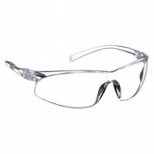 SAFETY GLASSES: ANTI-SCRATCH, NO FOAM LINING, WRAPAROUND FRAME, FRAMELESS, CLEAR, CLEAR, UNISEX (20 PACK)