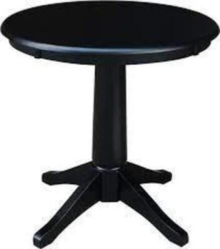 30" PEDESTAL TABLE TOP IN BLACK (TABLE TOP ONLY)