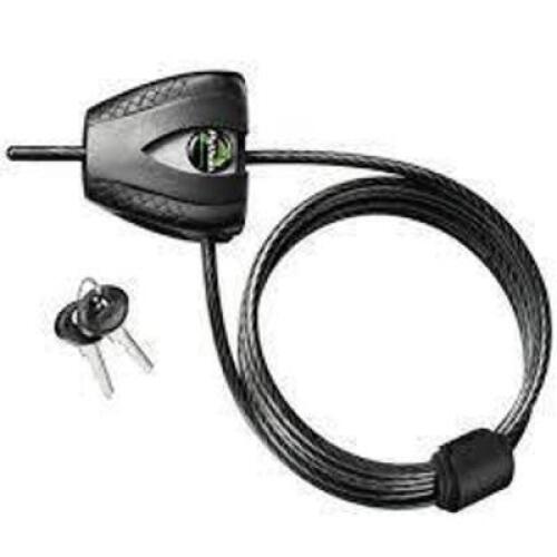 (3) PYTHON KEYED CABLE LOCK, 6 FT LONG, BLACK