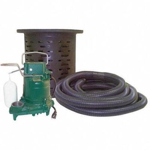 SUMP PUMP SYSTEM, 3/10 HP, 19.2 FT MAX. HEAD, VERTICAL FLOAT, INTEGRAL
