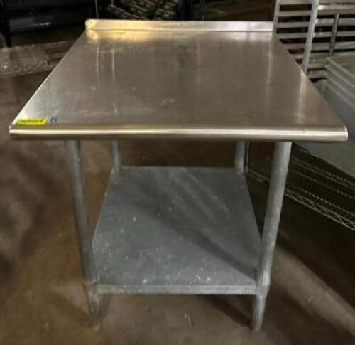 30" STAINLESS STEEL TABLE WITH UNDERSHELF