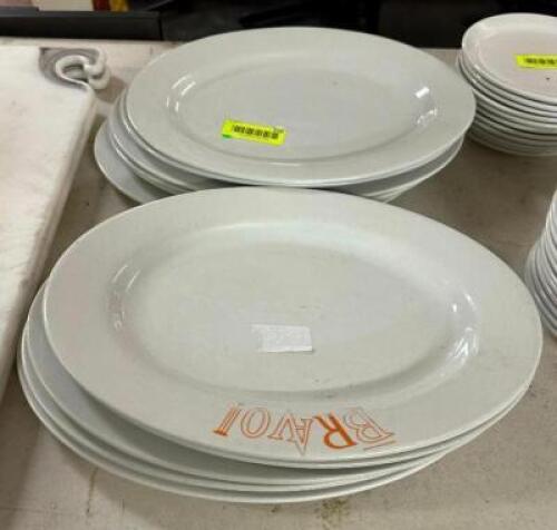 (10) LARGE PLATTERS