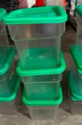 (3) 4 QT. INGREDIENTS BINS WITH LIDS