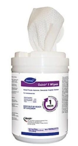DESCRIPTION: (5) DISINFECTING WIPES BRAND/MODEL: DIVERSEY OXIVIR 1 WIPES RETAIL$: $13.00 EA QTY: 5