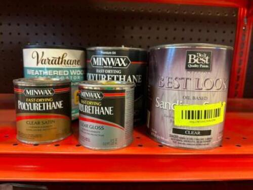ASSORTED CONTAINERS OF POLYURETHANE