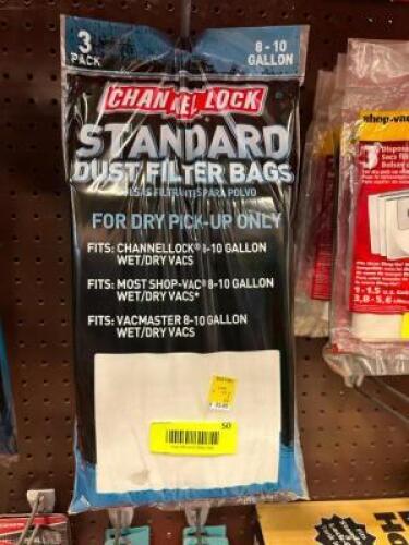 (4)- STANDARD DUST FILTER BAGS