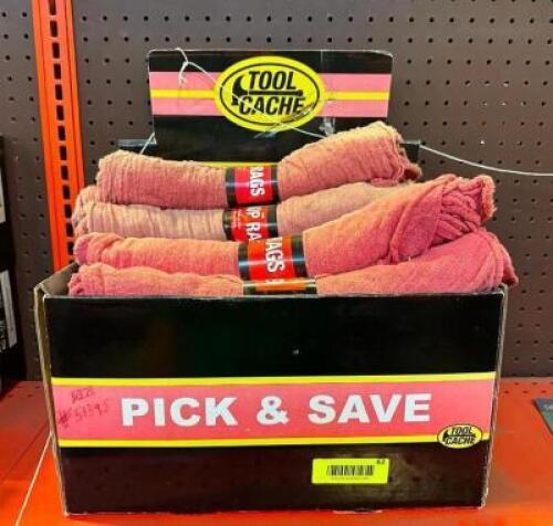 (16)- PACKS OF SHOP RAGS