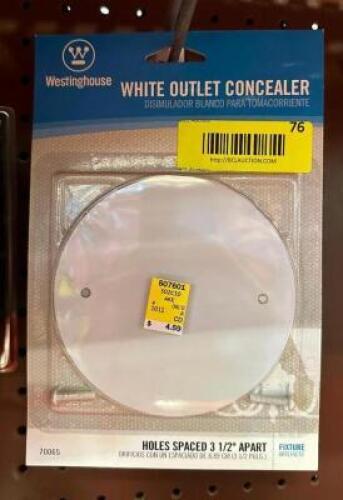 (2)- WHITE OUTLET CONCEALERS