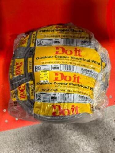 (2)- 50FT ROLLS OF OUTDOOR COPPER WIRE