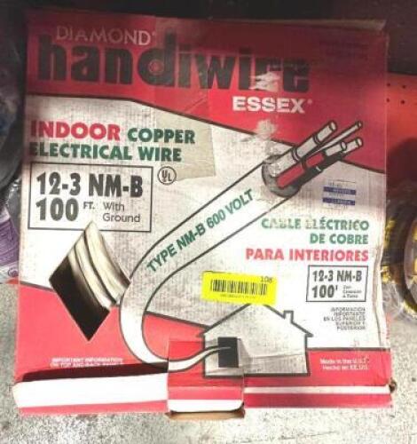 (2)- 100FT ROLLS OF INDOOR COPPER WIRE