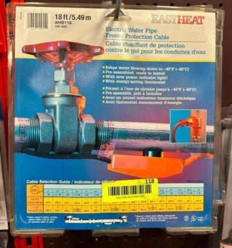ELECTRIC WATER PIPE FREEZE PROTECTION CABLE