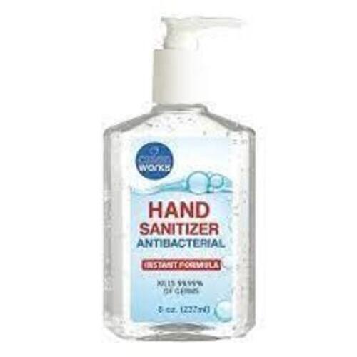 (6) CLEAN WORKS HAND SANITIZER INSTANT FORMULA 8 OZ