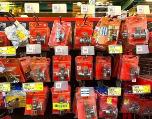 ASSORTED PLUMBING VALVES