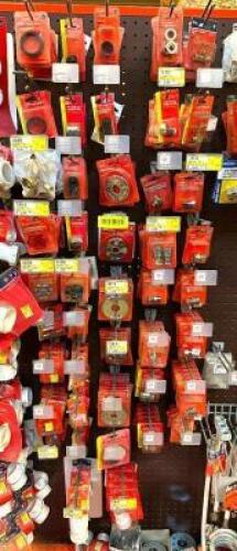 ASSORTED PLUMBING HARDWARE AS SHOWN