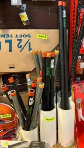 ASSORTED BLACK STEEL PIPE