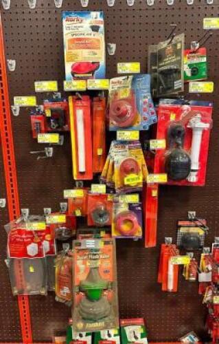 ASSORTED PLUMBING PARTS AND HARDWARE AS SHOWN