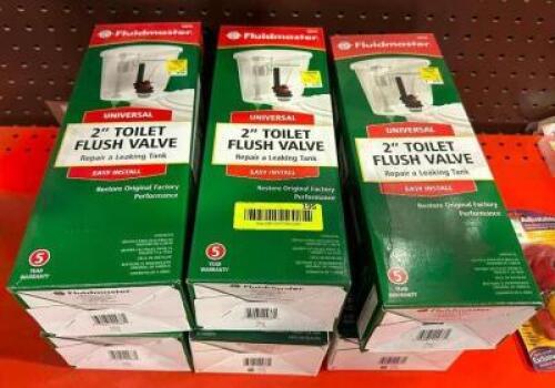 (6) 2" TOILET FLUSH VALVES