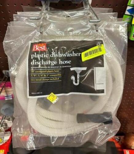 (7) PLASTIC DISHWASHER DISCHARGE HOSE