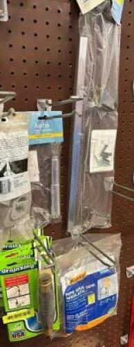 ASSORTED PLUMBING PARTS AND HARDWARE AS SHOWN
