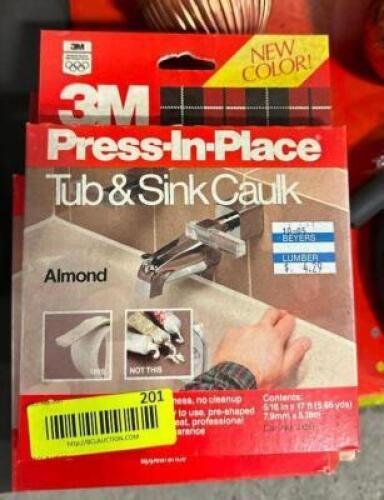 (7) PRESS-IN-PLACE TUB AND SINK CAULK