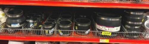 ASSORTED RUBBER PIPE CONNECTORS